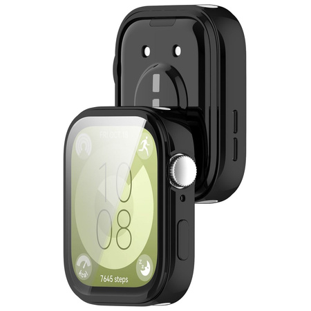 Etui Bizon Case Watch Felipe do Huawei Watch Fit 3, czarne