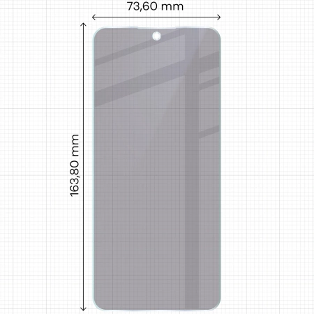 Prywatyzujące szkło hybrydowe Bizon Glass Mule Shadow do Honor X7d, matowe