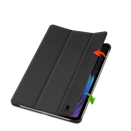 Etui z klapką Bizon Case Tab Croc do Xiaomi Pad 7 / 7 Pro, czarne