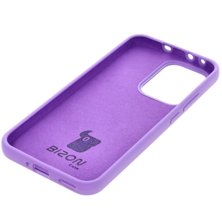Silikonowe etui Bizon Soft Case do Oppo Reno13, fioletowe