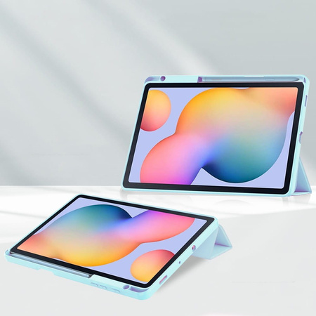 Etui Bizon Case Tab Clear Matt do Samsung Galaxy Tab S6 Lite 2024/2022/2020, błękitne