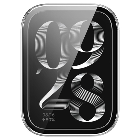 Etui ze szkłem do zegarka Bizon Case+Glass Watch do Xiaomi Mi Smart Band 9 Pro, przezroczyste