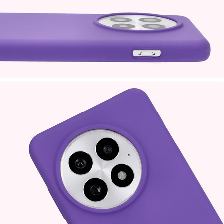 Silikonowe etui Bizon Soft Case do OnePlus 13, fioletowe