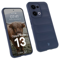 Pancerne etui Bizon Case Tur do Oppo Reno13, granatowe