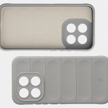 Pancerne etui Bizon Case Tur do Xiaomi 15T, jasnoszare