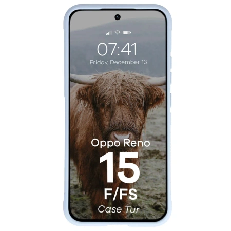 Pancerne etui Bizon Case Tur do Oppo Reno 15 F / FS, jasnoniebieskie
