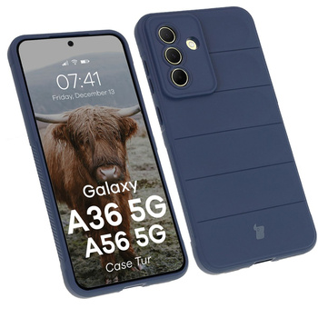 Pancerne etui Bizon Case Tur do Galaxy A36 5G / Galaxy A56 5G, granatowe