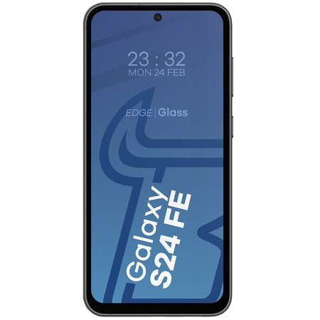 2x Szkło hartowane z ramką + szybka na aparat Bizon Edge 2 Pack do Samsung Galaxy S24 FE