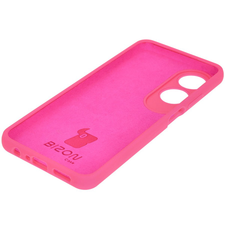 Silikonowe etui Bizon Soft Case do Oppo A60 4G, neonowo-różowe