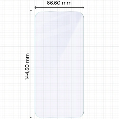 Elastyczne szkło hybrydowe Bizon Glass Mule do iPhone 16 Pro