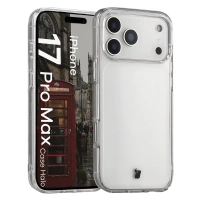 Etui Bizon Case Halo do iPhone 17 Pro Max, przezroczyste