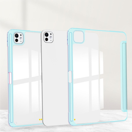 Etui Bizon Case Tab Clear Matt do iPad Pro 11" 5 gen. 2024, błękitne