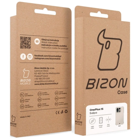 Elastyczne etui Bizon Case Salpa do OnePlus 15, przezroczyste