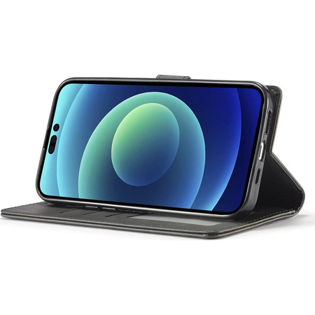 Etui Bizon Case Wallet do iPhone 14 Pro, czarne