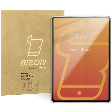 Szkło hartowane Bizon Glass Tab Clear Duo do Xiaomi Pad 6S Pro, 2 sztuki