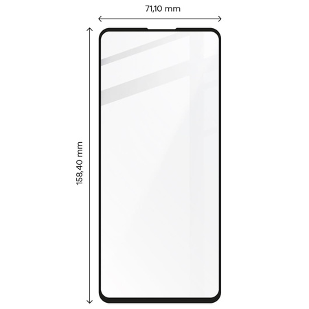 Szkło hartowane Bizon Glass Edge - 2 sztuki + ochrona na obiektyw, Galaxy A73, czarne