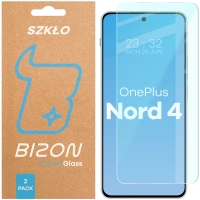 Szkło hartowane Bizon Glass Clear Duo do OnePlus Nord 4, 2 sztuki