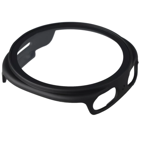 Etui ze szkłem do zegarka Bizon Case+Glass Watch do Galaxy Watch 8 40 mm, matowe czarne