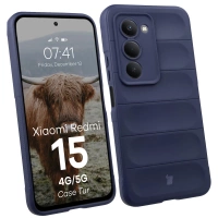 Pancerne etui Bizon Case Tur do Xiaomi Redmi 15 4G / 5G, granatowe