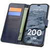 Etui z klapką Bizon Case Pocket do Honor 200 Lite, granatowe
