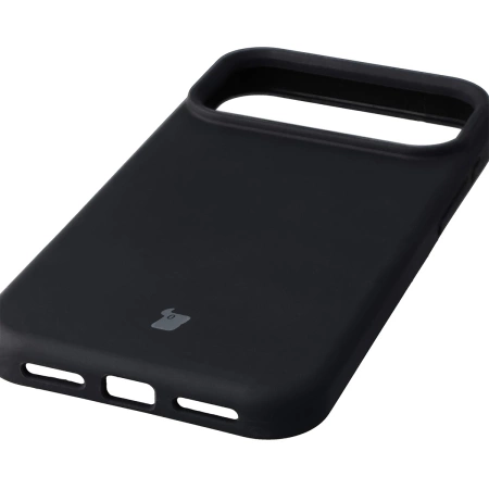 Silikonowe etui Bizon Soft Case do iPhone 17 Pro Max, czarne