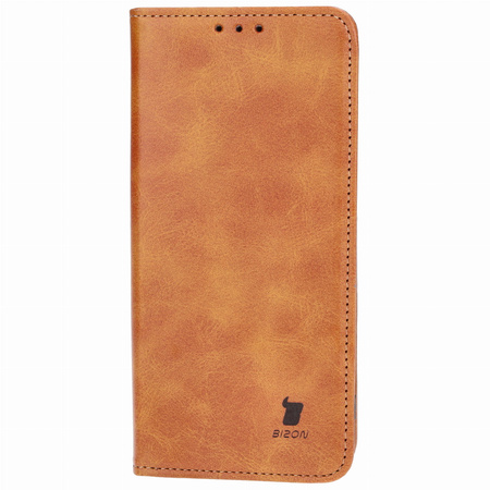 Etui z klapką Bizon Case Pocket Pro do Motorola Edge 40 Neo, brązowe