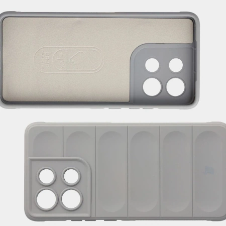 Pancerne etui Bizon Case Tur do Motorola Moto G86 5G / G86 Power 5G, jasnoszare