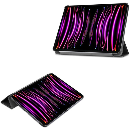 Etui Bizon Case Tab Croc do iPad Pro 12.9 2022/2021/2020/2018, czarne