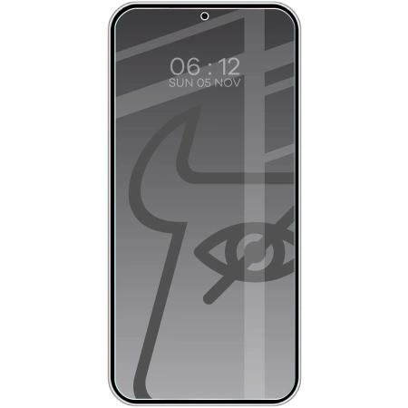 Prywatyzujące szkło hartowane Bizon Glass Clear Shadow do Galaxy S25 Plus / S24 Plus, przyciemniane