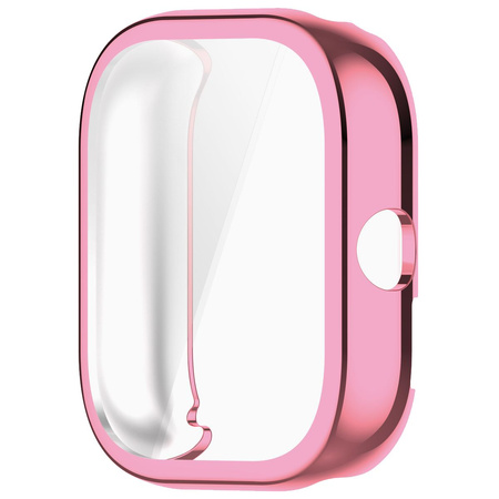 Etui z osłoną ekranu Bizon Case Watch Felipe do Xiaomi Redmi Watch 5, różowe