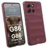 Pancerne etui Bizon Case Tur do Motorola Moto G86 5G / G86 Power 5G, burgundowe
