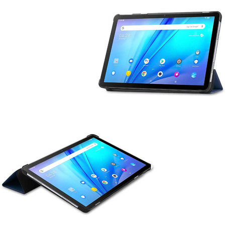 Etui Bizon Case Tab Croc do TCL Tab 10s 9080G (2021), granatowe