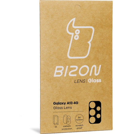Szkło na aparat Bizon Glass Silk Lens dla Galaxy A13 4G, 2 sztuki