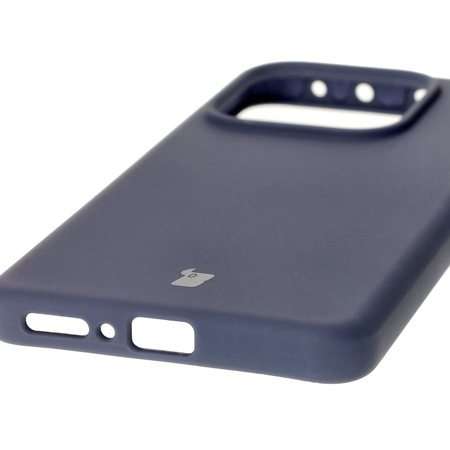 Silikonowe etui Bizon Soft Case do Xiaomi Redmi Note 14 5G, ciemnoniebieskie