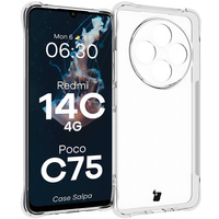 Elastyczne etui Bizon Case Salpa do Xiaomi Redmi 14C 4G / POCO C75, przezroczyste