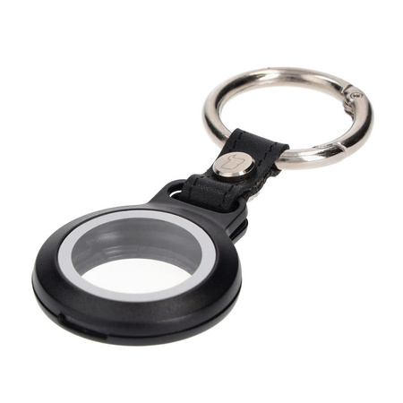 Etui Bizon Case Locator Waterproof do Apple AirTag, czarne