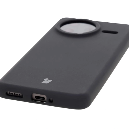Silikonowe etui Bizon Soft Case do Xiaomi POCO F7 Ultra, czarne