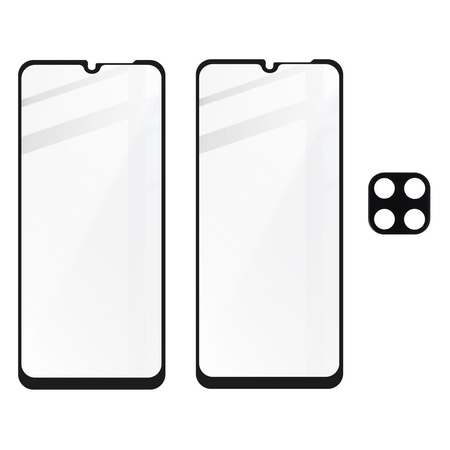 2x Szkło + szybka na aparat BIZON Edge 2 do Galaxy M33 5G