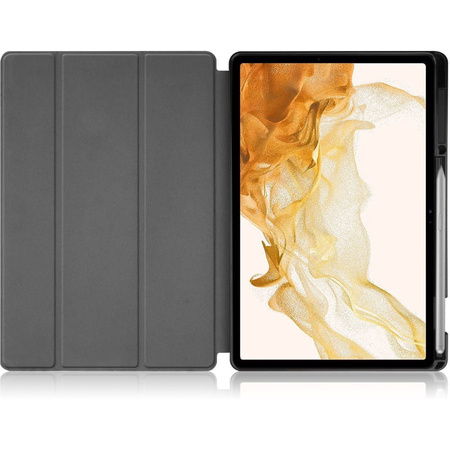 Etui Bizon Case Tab Lizard do Galaxy Tab S8 Plus / S7 Plus, granatowe