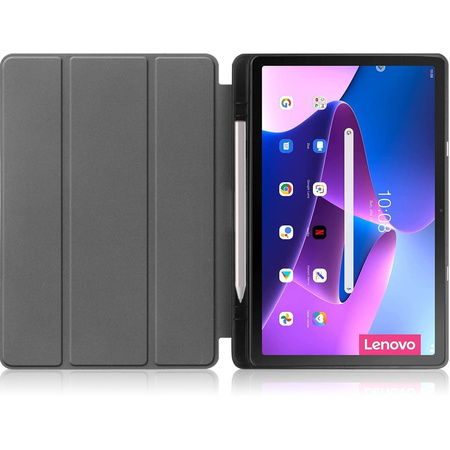 Etui Bizon Case Tab Lizard do Lenovo Tab M10 Plus Gen 3, ciemnozielone