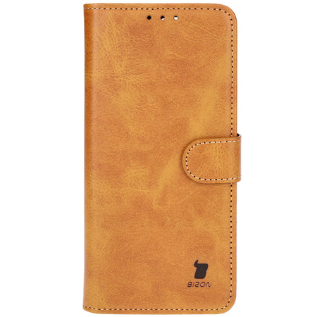 Etui z klapką Bizon Case Pocket do Xiaomi Poco F6, brązowe