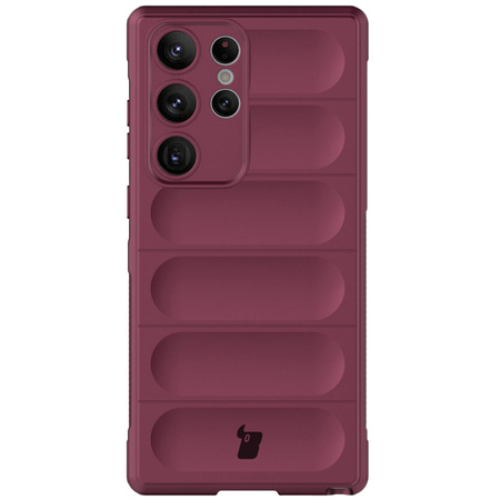 Pancerne etui Bizon Case Tur do Galaxy S23 Ultra, burgundowe