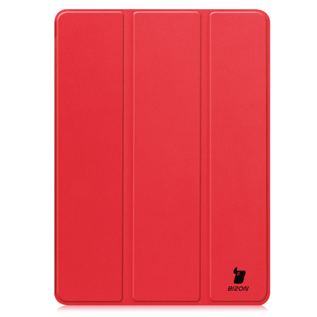 Etui z klapką Bizon Case Tab Croc do OnePlus Pad 2 / Pad Pro, czerwone