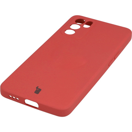 Etui Bizon Case Silicone do Oppo Reno 6 5G, ciemny róż