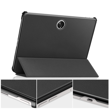 Etui Bizon Case Tab Croc do Oppo Pad 2 / OnePlus Pad, czarne