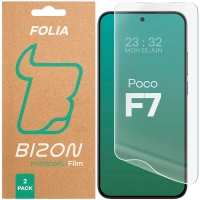 Folia hydrożelowa na ekran Bizon Glass Hydrogel Front Duo do Xiaomi POCO F7, 2 sztuki