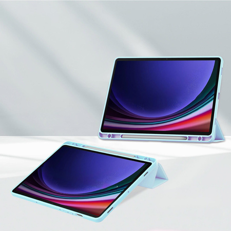 Etui Bizon Case Tab Clear Matt do Galaxy Tab S9, błękitne