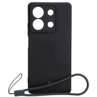 Etui Bizon Case Silicone Sq do Xiaomi Redmi Note 13 5G, czarne