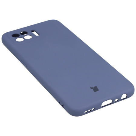 Etui Bizon Case Silicone do Oppo Reno 4 Lite, szare