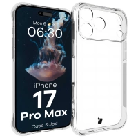 Elastyczne etui Bizon Case Salpa do iPhone 17 Pro Max, przezroczyste